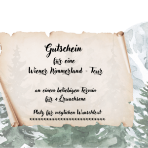 Weihnachts-Design Nr. 1 im für Gutscheine für Wiener Nimmerland Tour